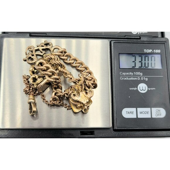 Bates & Bacon Antique Edwardian Dated 1903 Gold-filled Watch Fob - Picture 7 of 8